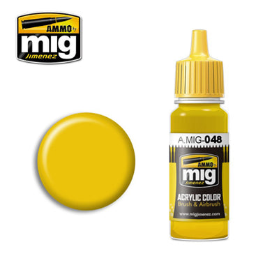 MIG048 YELLOW ACRYLIC PAINT