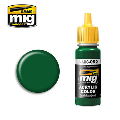 MIG052 DEEP GREEN ACRYLIC PAINT