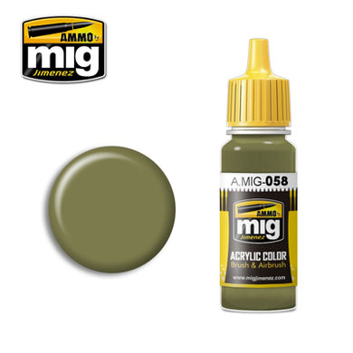 MIG058 LIGHT GREEN KHAKI ACRYLIC PAINT