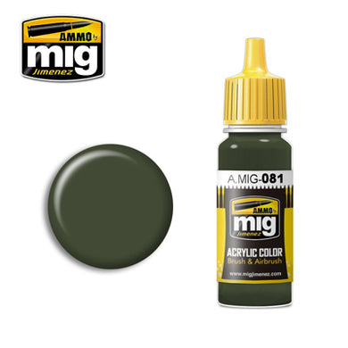 MIG081 US OLIVE DRAB VIETNAM ERA (FS 24087) ACRYLIC PAINT