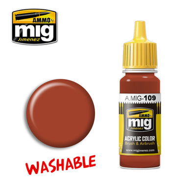 MIG109 WASHABLE RUST ACRYLIC PAINT