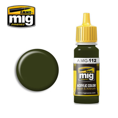 MIG112 SCC 15 BRITISH 44-45 OLIVE DRAB ACRYLIC PAINT