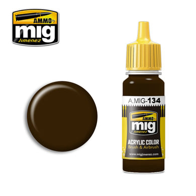 MIG134 BURNT BROWN RED ACRYLIC PAINT