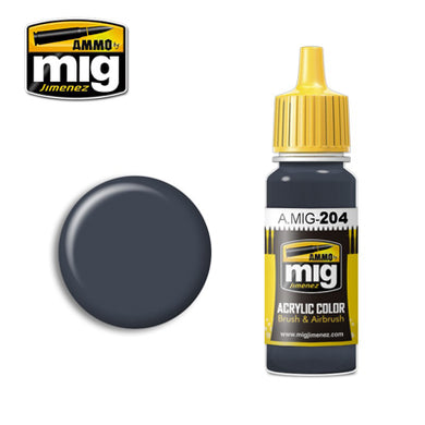 MIG204 FS 36118 MEDIUM GUNSHIP GREY ACRYLIC PAINT