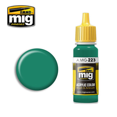 MIG223 INTERIOR TURQUISE GREEN ACRYLIC PAINT