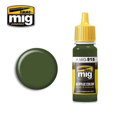 MIG915 DARK GREEN ACRYLIC PAINT