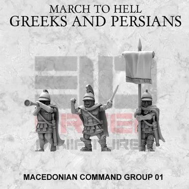 Macedonian Command Group 1 15mm