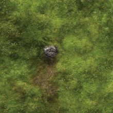 Load image into Gallery viewer, Fleece Battlemat 6x4 Grassy Hill