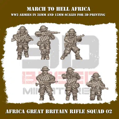 British Afrika SMG Team 15mm