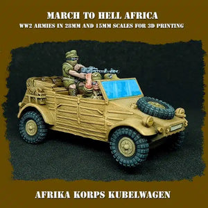 German Afrika Korps Kublewagen 15mm
