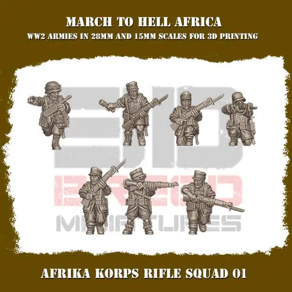 Greman Geek German Afrika Korps | 15mm | O Group | FoW | Geek Villain
