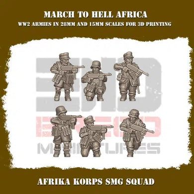 German Afrika Korps SMG Team 15mm