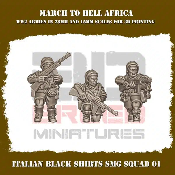 Italian Afrika Black Shirts 15mm