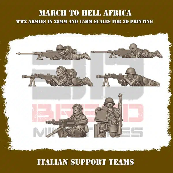 Italian Afrika Support Team 15mm