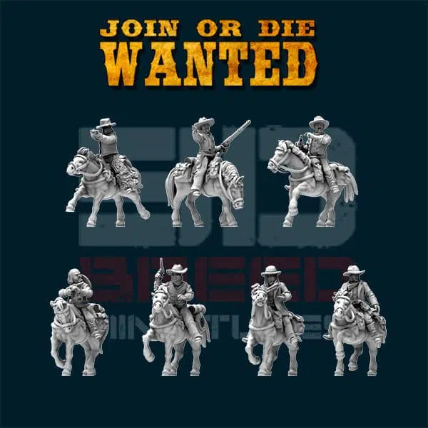 Outland Tactics - Ensemble Miniatures Bloody West Cowboy & Terrain Échelle 28mm