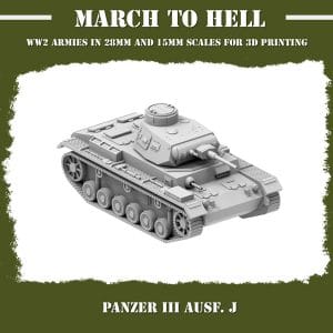 German Panzer III Ausf_J 15mm