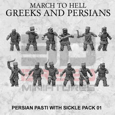 Persian Army Pasti with sickle 15mm