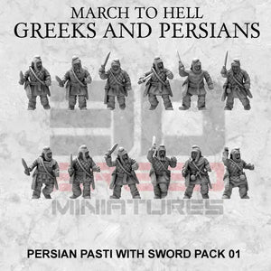 Persian Army Pasti with swords 15mm