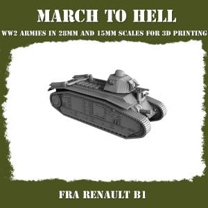 French Renault B1 15mm