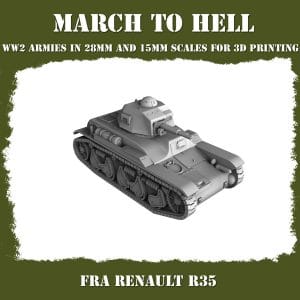 French Renault R35 15mm
