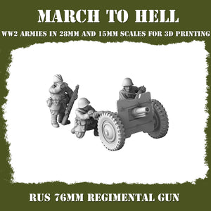 Red Army 76mm Regimental Gun 15mm