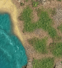 Load image into Gallery viewer, Fleece Battlemat 6x4 Caribbean Islands