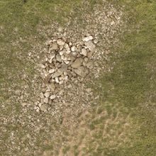 Load image into Gallery viewer, Fleece Battlemat 6x4 Rocky Grass