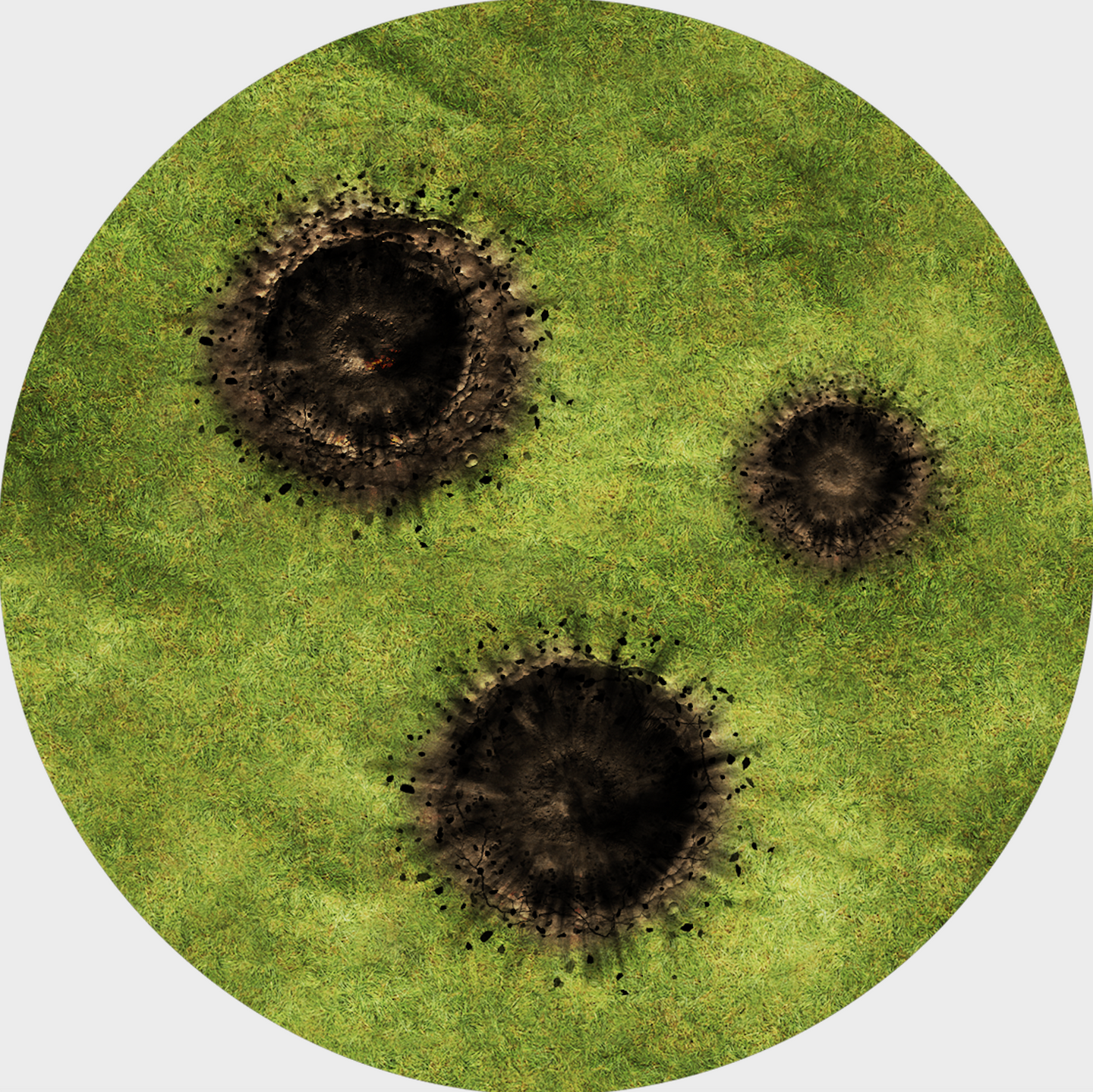 Terrain disks - Craters - Grass