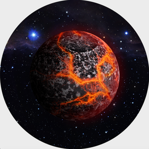 Terrain disks - Planet Lava - Space