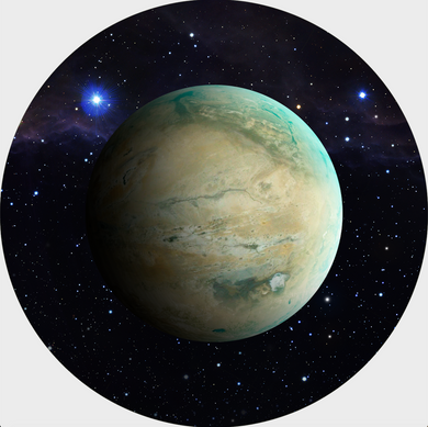 Terrain disks - Planet Green - Space