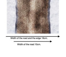 Load image into Gallery viewer, Self cut out - Winter Roads 10cm wide