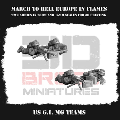US Army MG Team 15mm
