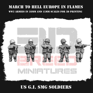 US Army SMG Squad 15mm