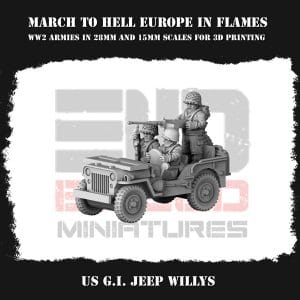 US Army Jeep Willis 15mm