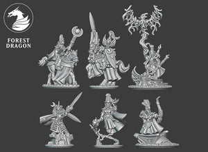 10mm High Elves Characters Pack